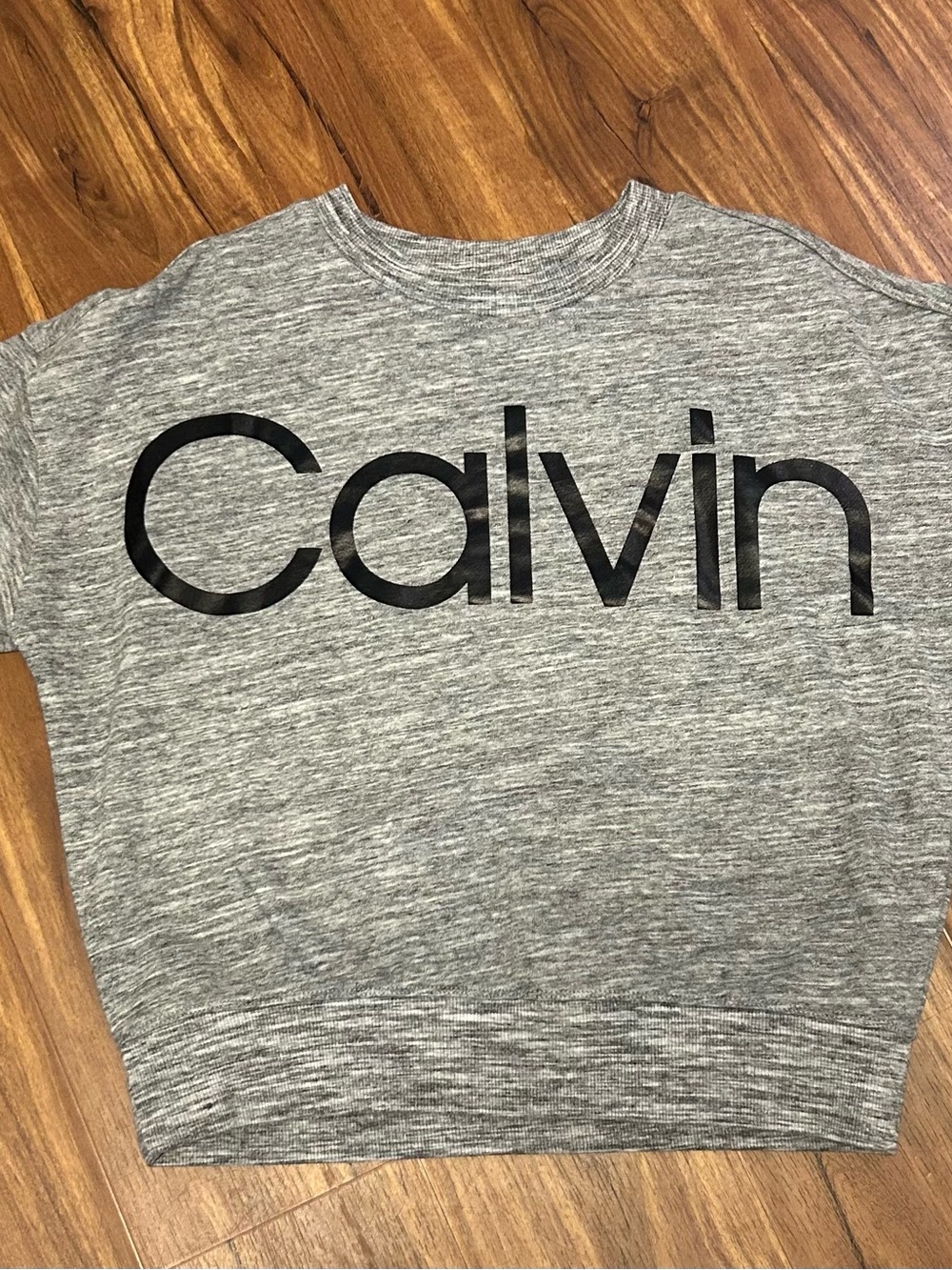 Calvin Klein Performance Heather Gray Short Sleeve Tee